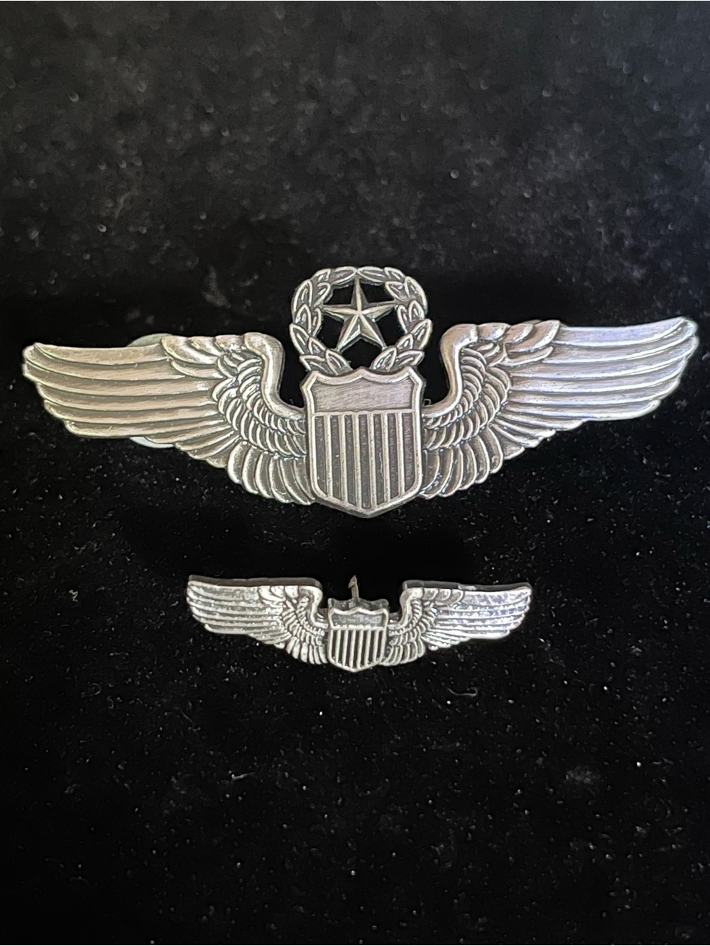 USAAF Air Force Command Pilot Wing Badge Set - Men's Accessory